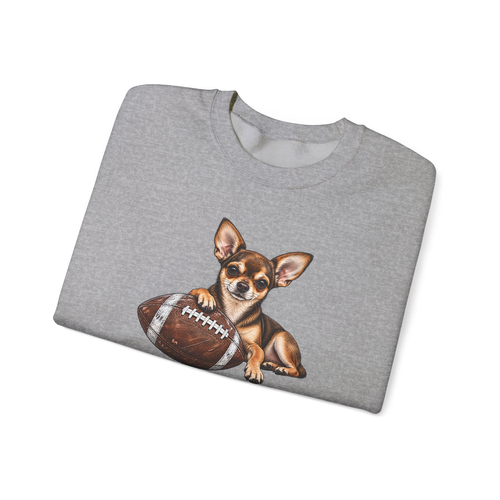 Chihuahua Football Crewneck Sweatshirt
