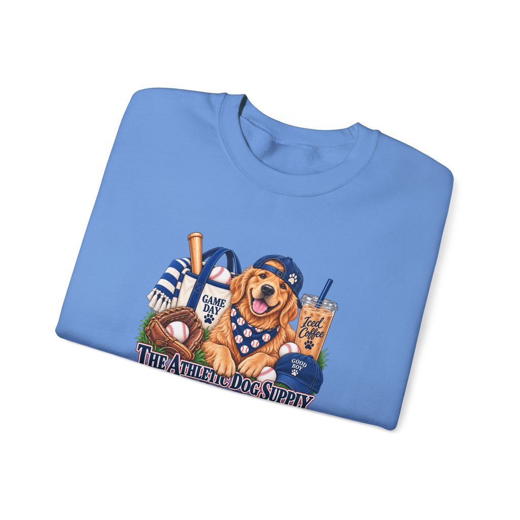 Golden Retriever Baseball Crewneck Sweatshirt