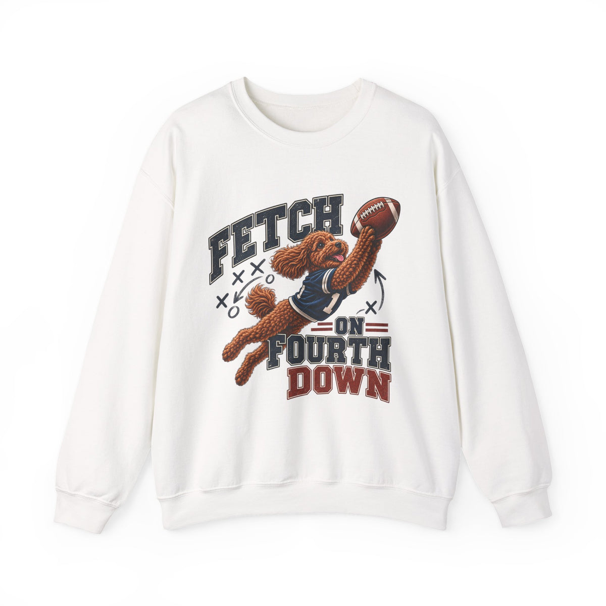 Fetch on Fourth Down Football Crewneck Sweatshirt