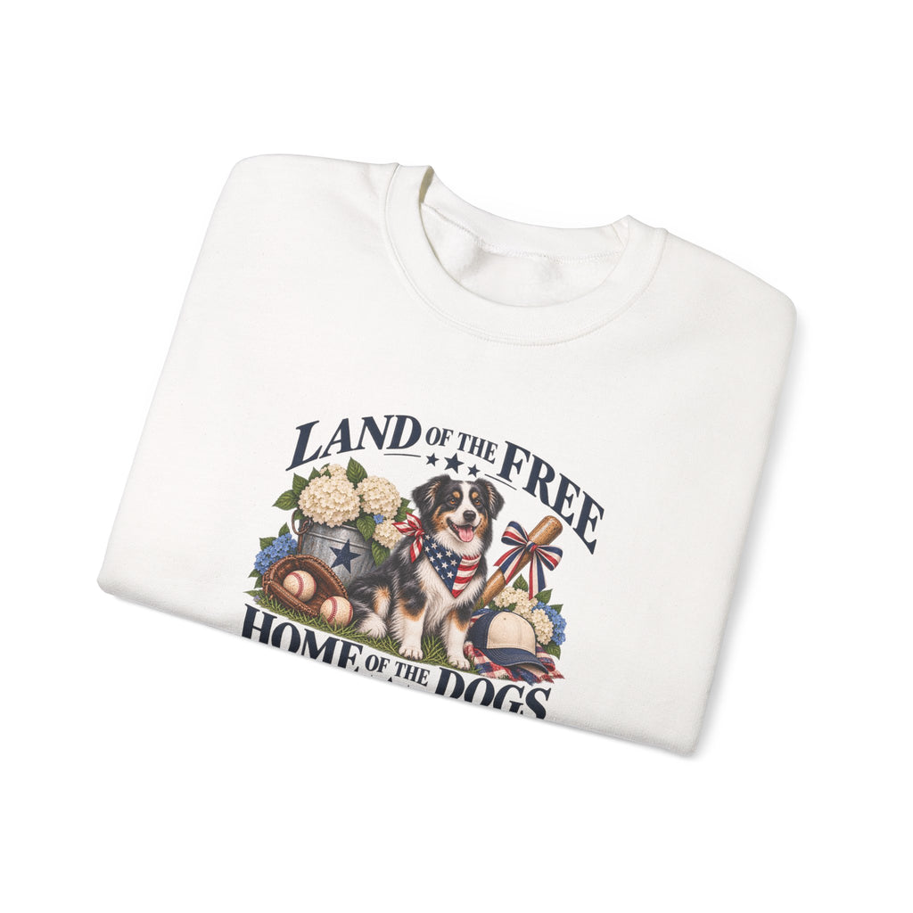 Land of the Free, Home of the Dogs Crewneck Sweatshirt