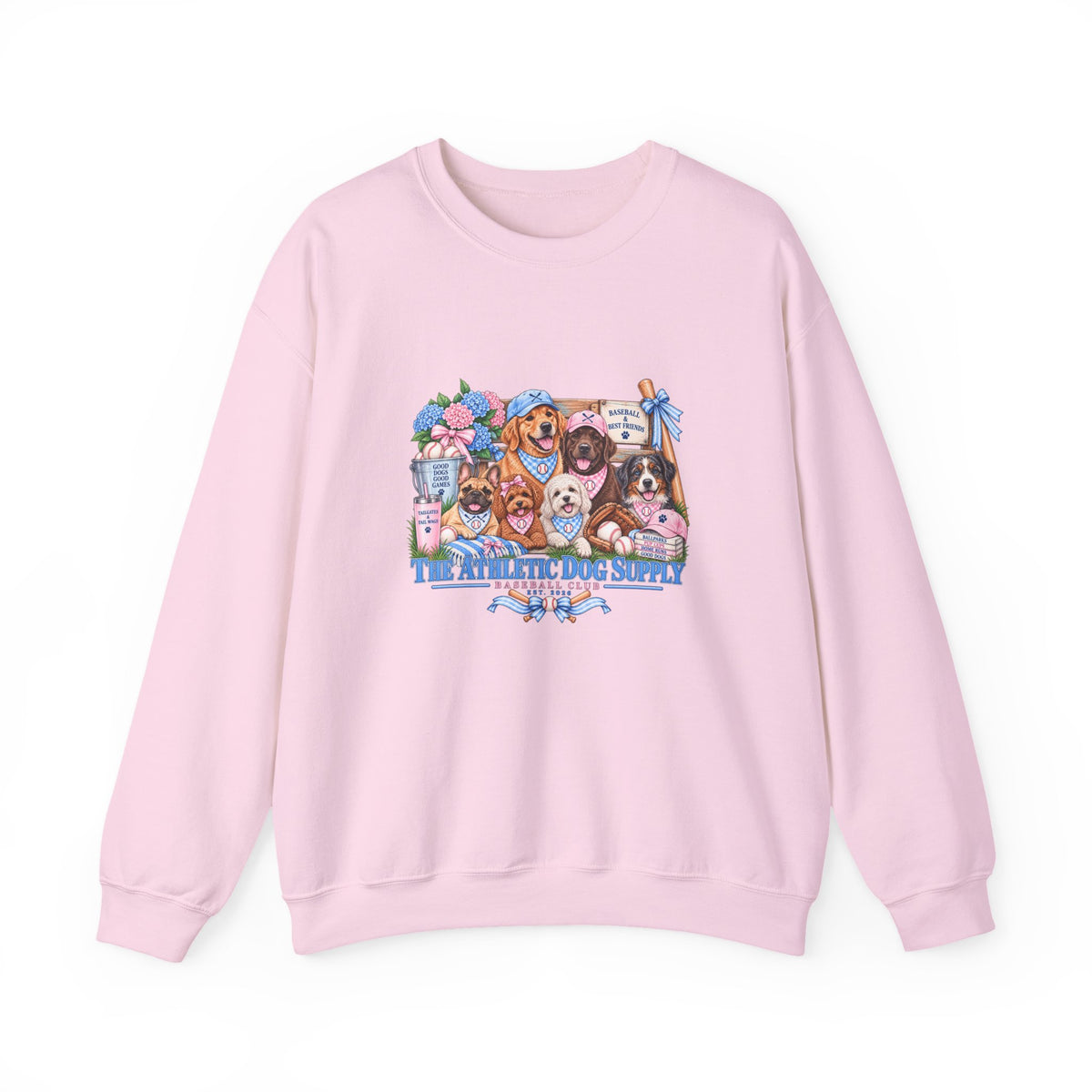 Dog Lover Baseball Crewneck Sweatshirt