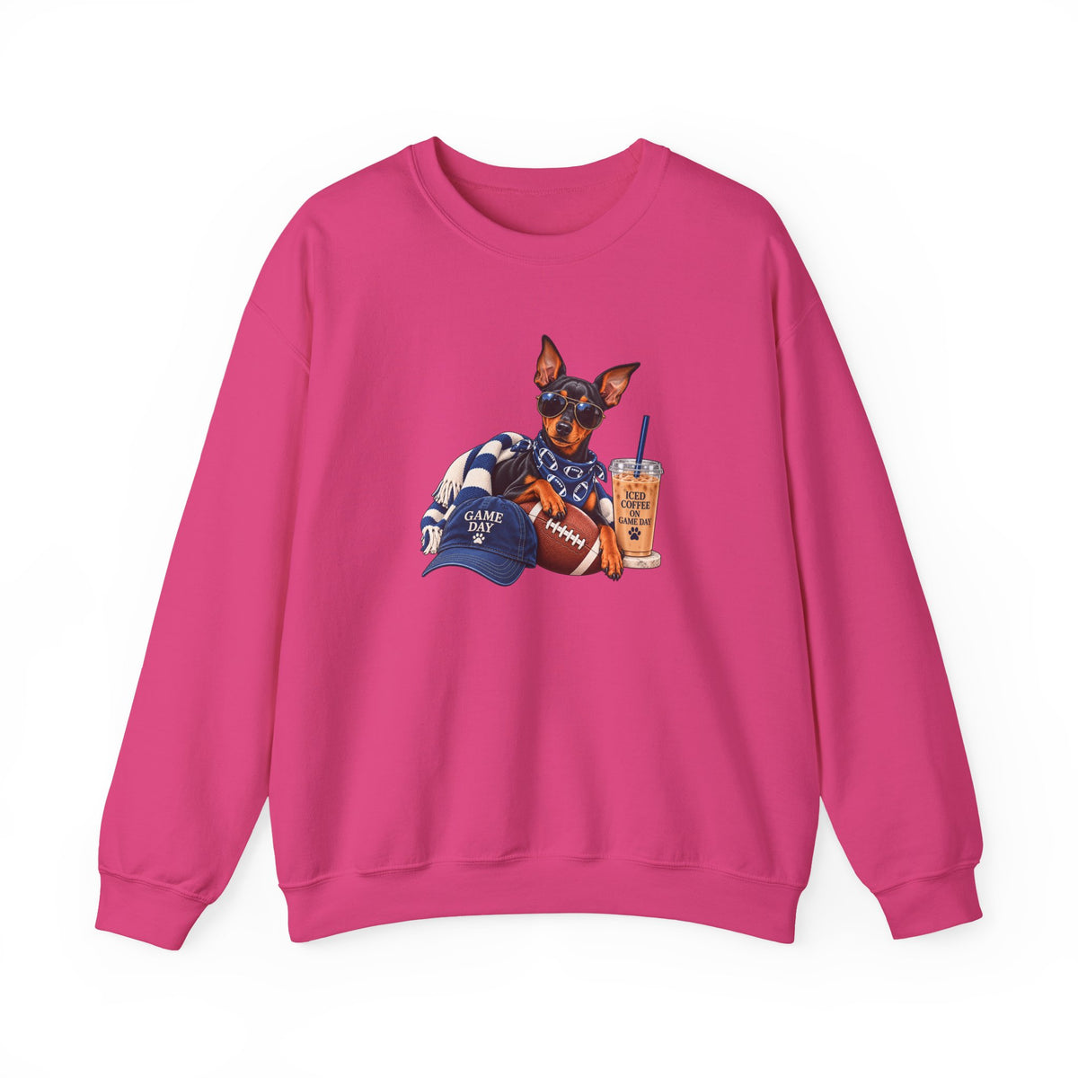 Doberman Football Crewneck Sweatshirt