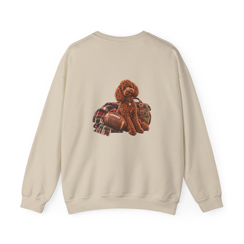Poodle Football Crewneck Sweatshirt