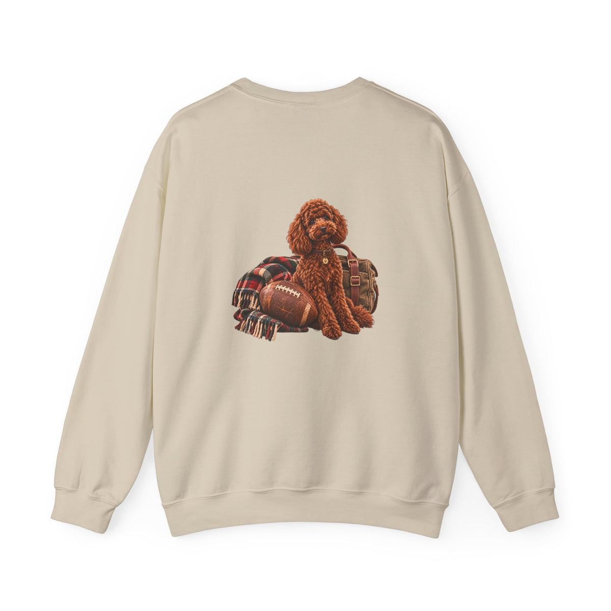 Poodle Football Crewneck Sweatshirt