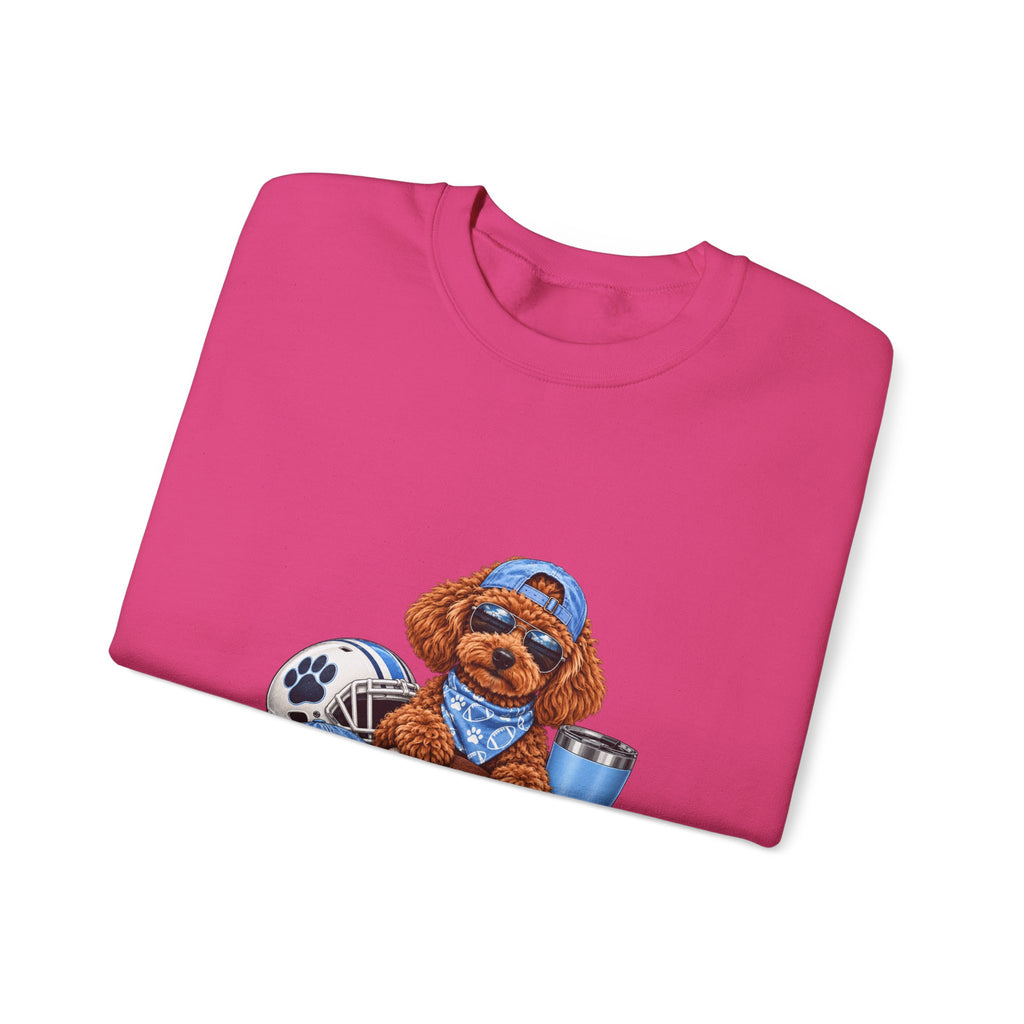 Toy Poodle Football Crewneck Sweatshirt