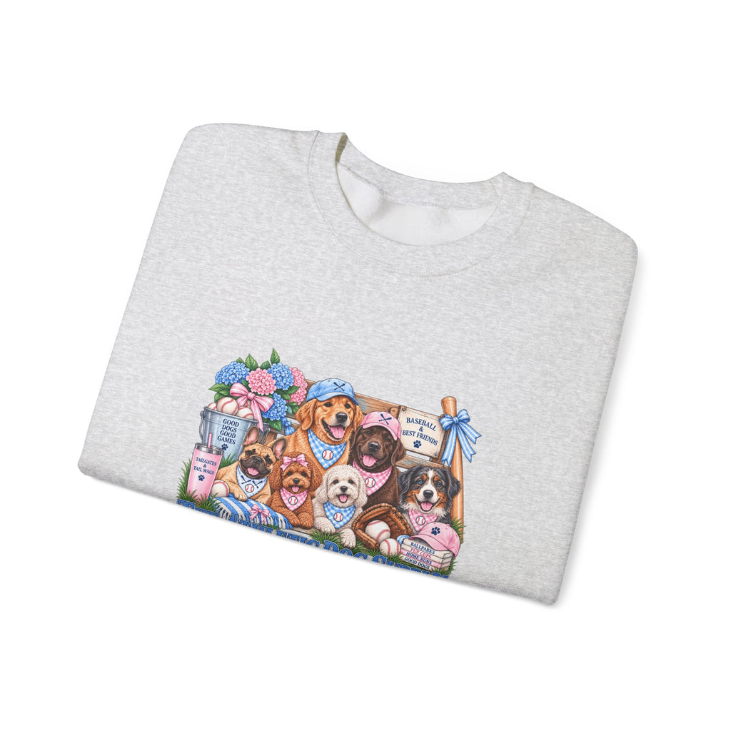 Dog Lover Baseball Crewneck Sweatshirt