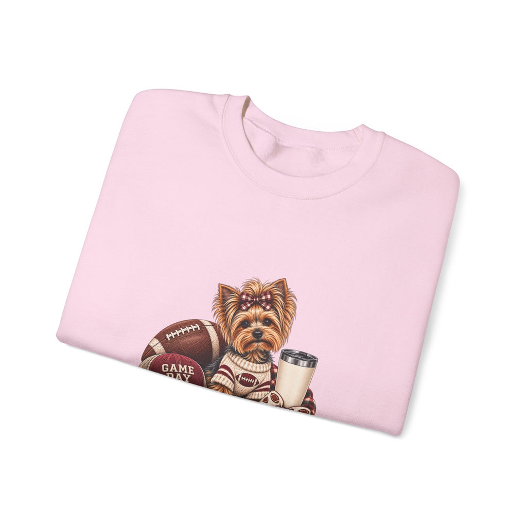 Yorkie Football Crewneck Sweatshirt
