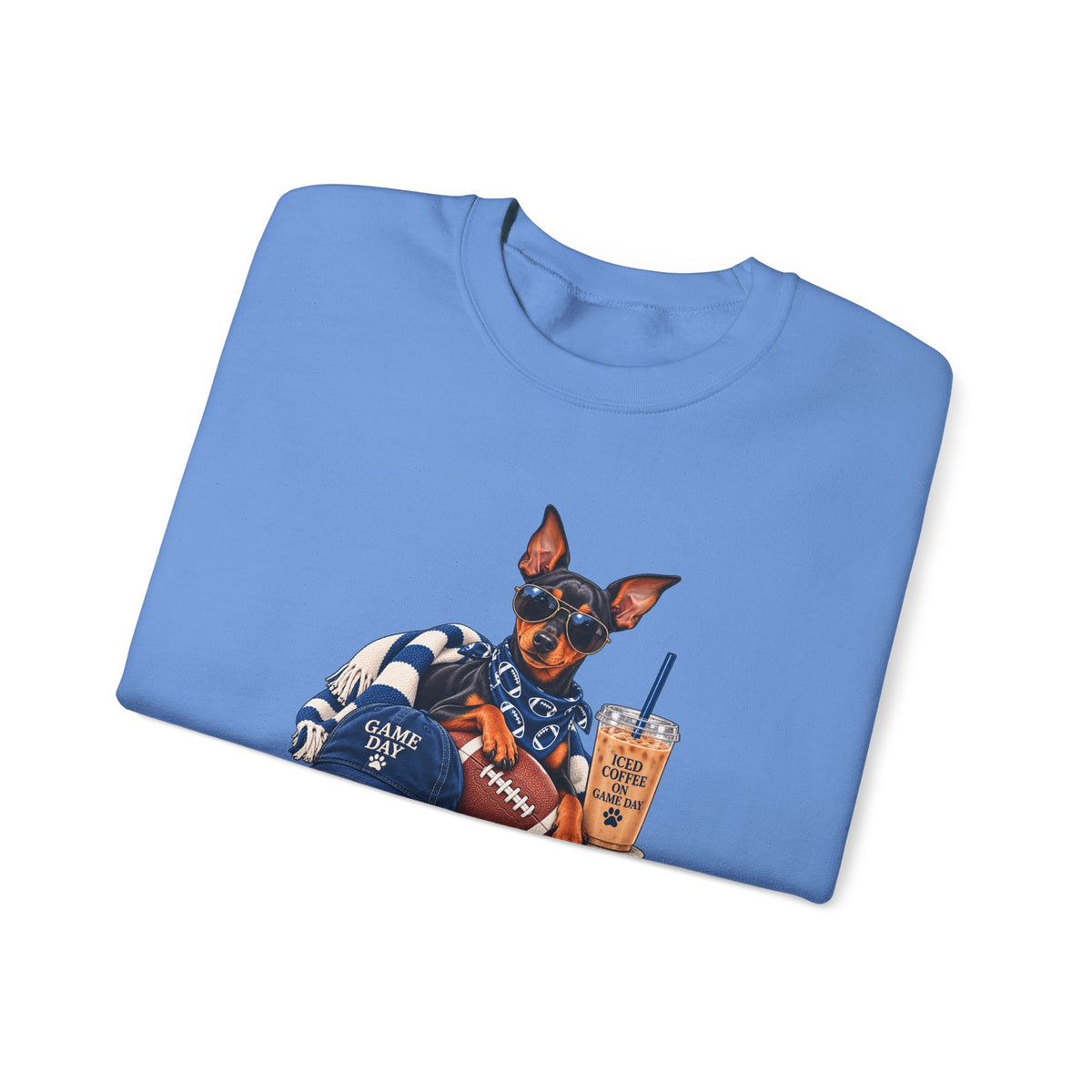 Doberman Football Crewneck Sweatshirt