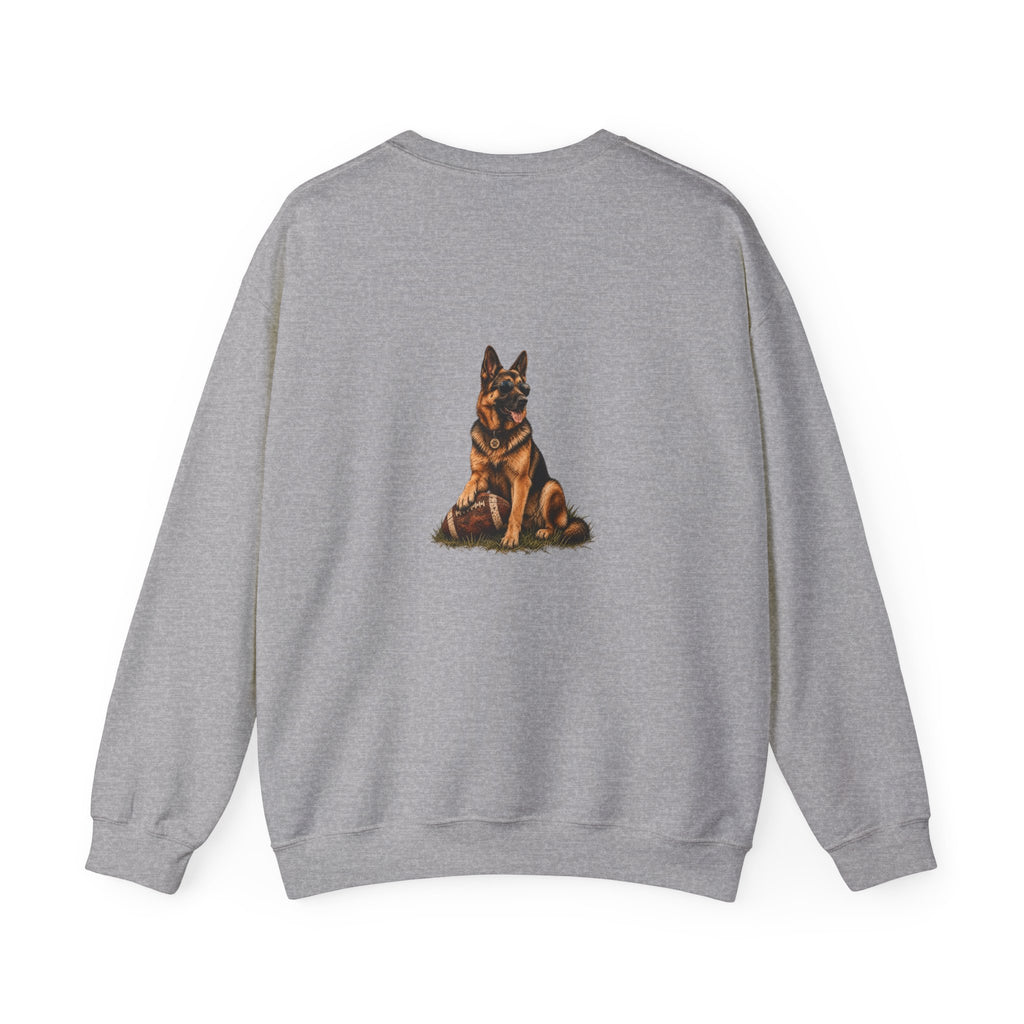 German Sheperd Football Crewneck Sweatshirt