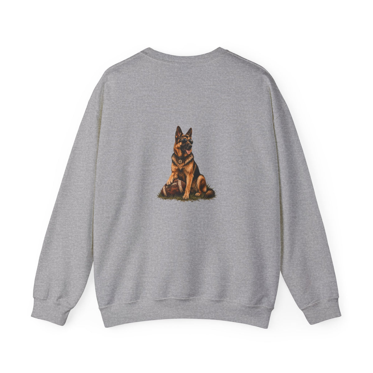 German Sheperd Football Crewneck Sweatshirt