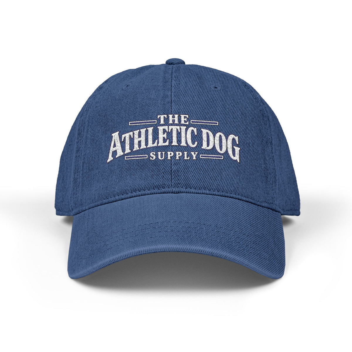 Embroidered Denim Hat — "The Athletic Dog Supply" Classic Baseball Cap