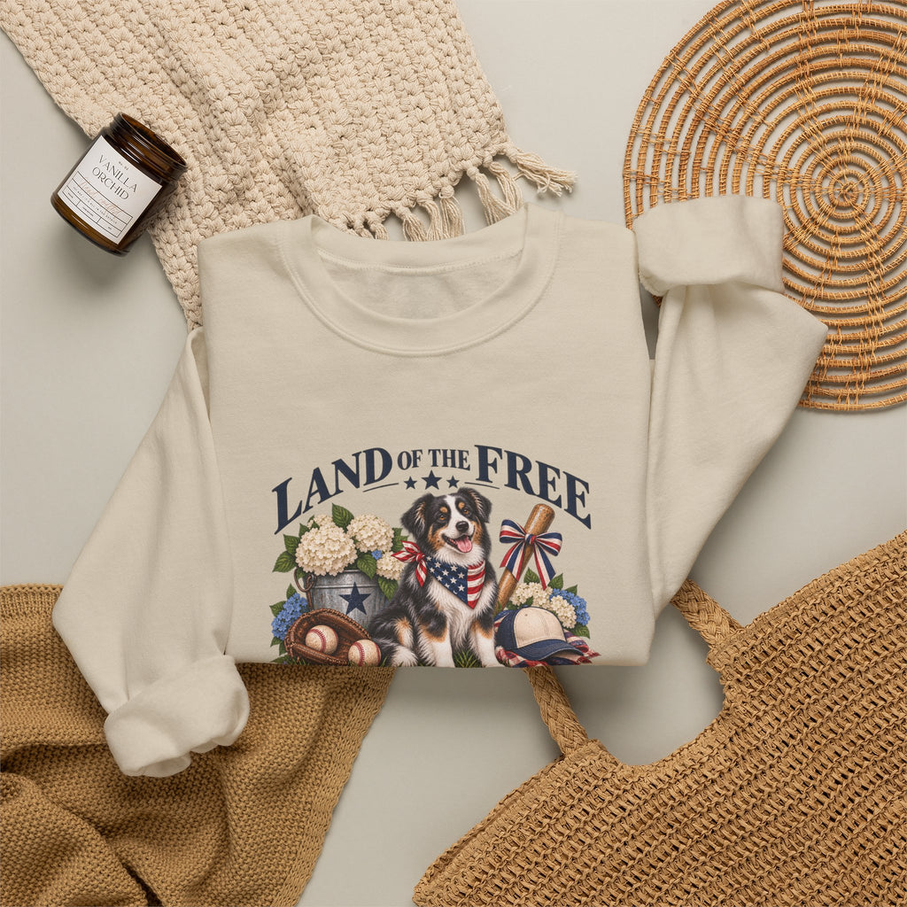 Land of the Free, Home of the Dogs Crewneck Sweatshirt