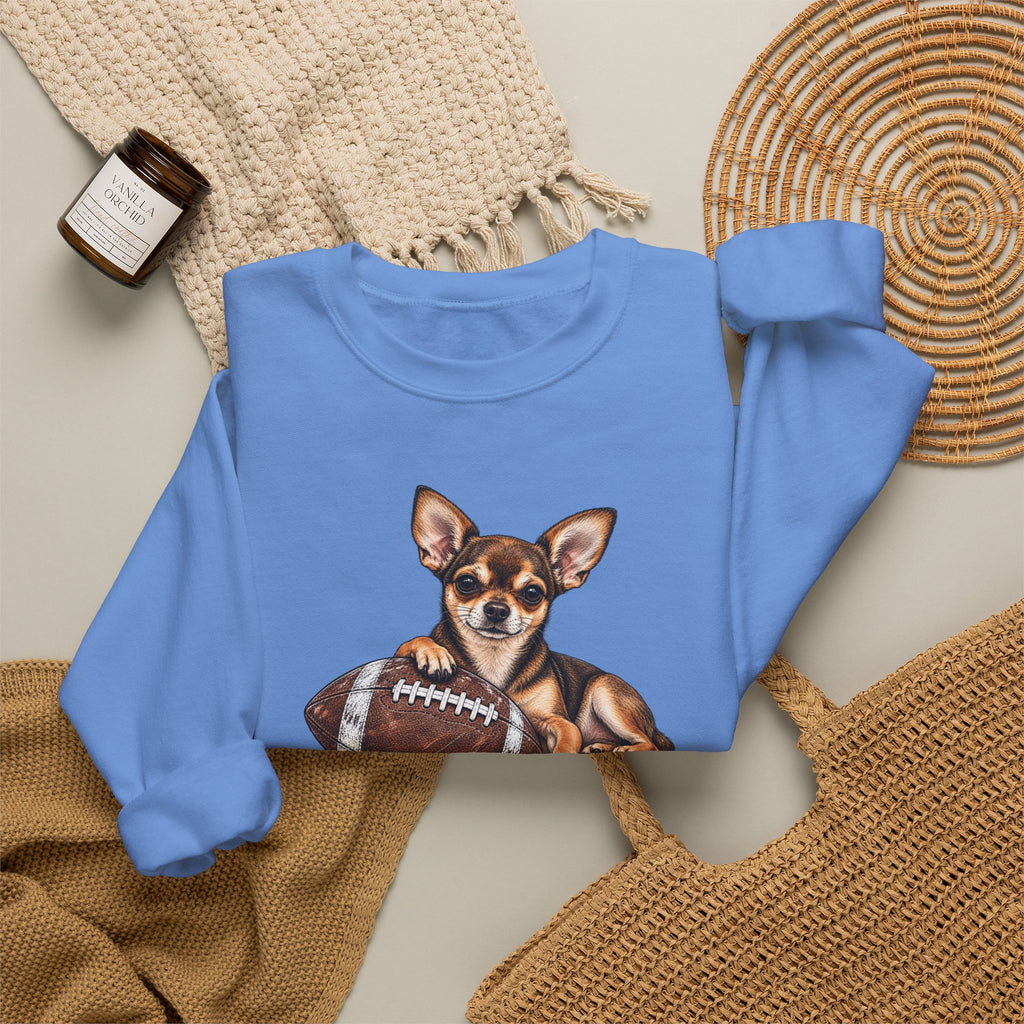 Chihuahua Football Crewneck Sweatshirt
