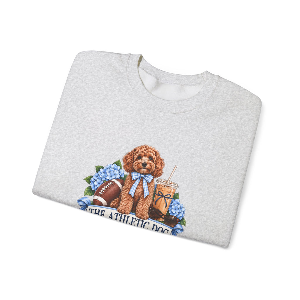 Dog Mom Football Crewneck Sweatshirt