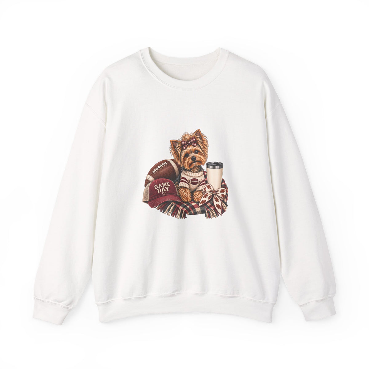 Yorkie Football Crewneck Sweatshirt