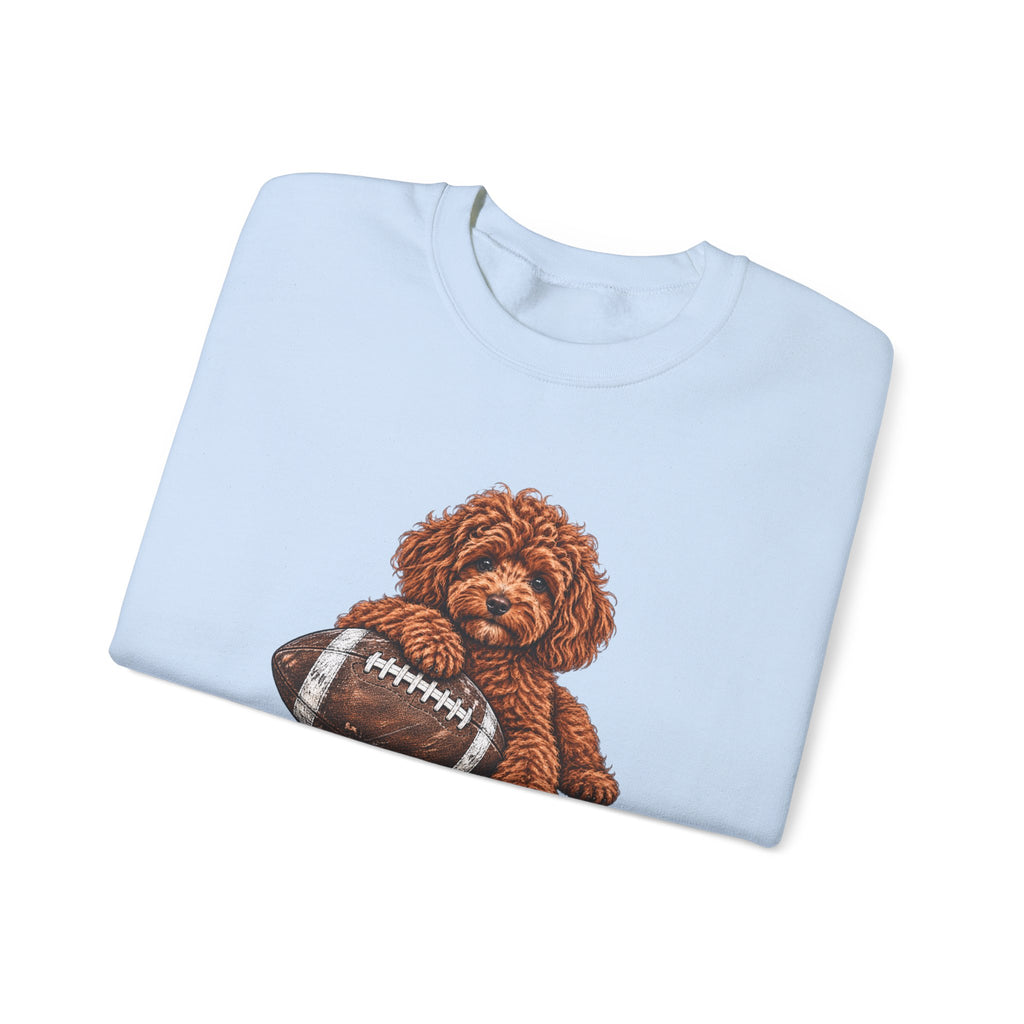 Poodle Football Crewneck Sweatshirt