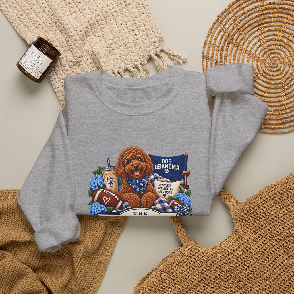 Dog Grandma Football Crewneck Sweatshirt
