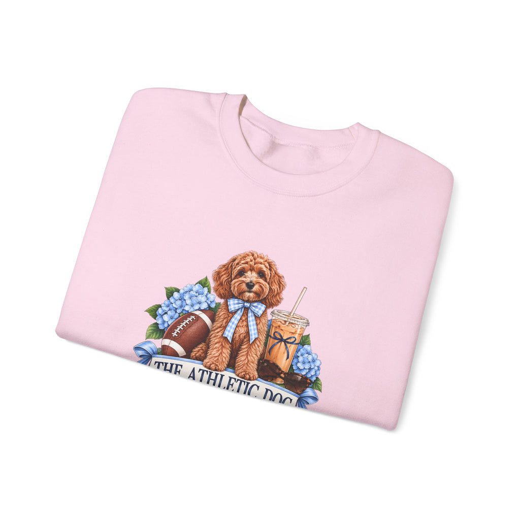 Dog Mom Football Crewneck Sweatshirt