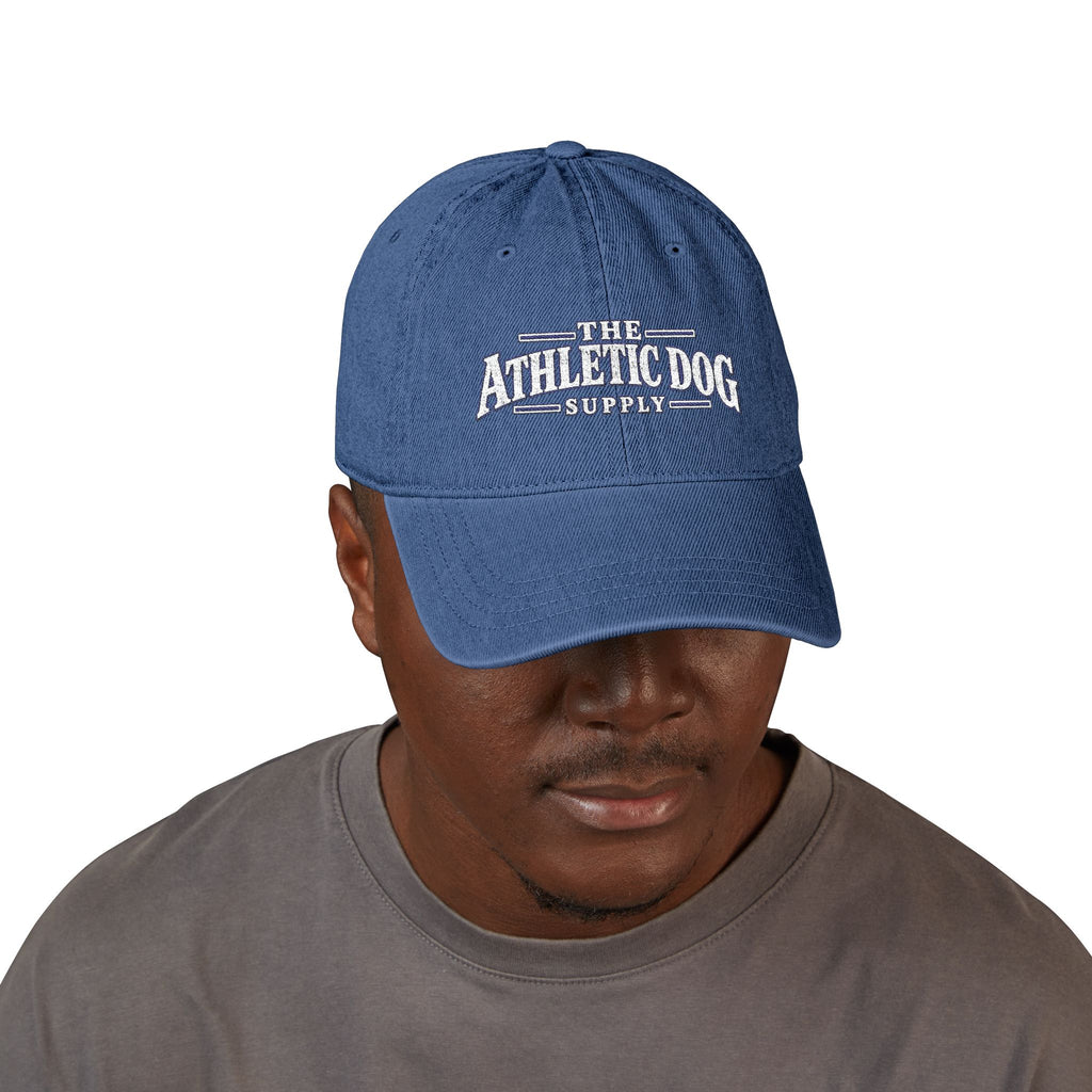 Embroidered Denim Hat — "The Athletic Dog Supply" Classic Baseball Cap