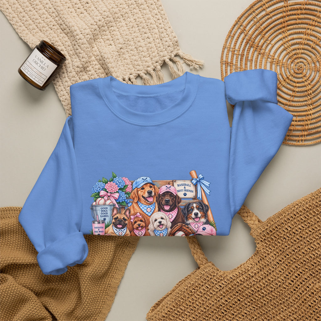 Dog Lover Baseball Crewneck Sweatshirt
