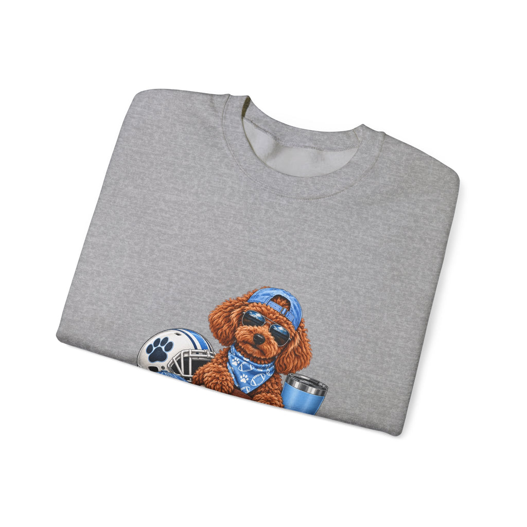 Toy Poodle Football Crewneck Sweatshirt