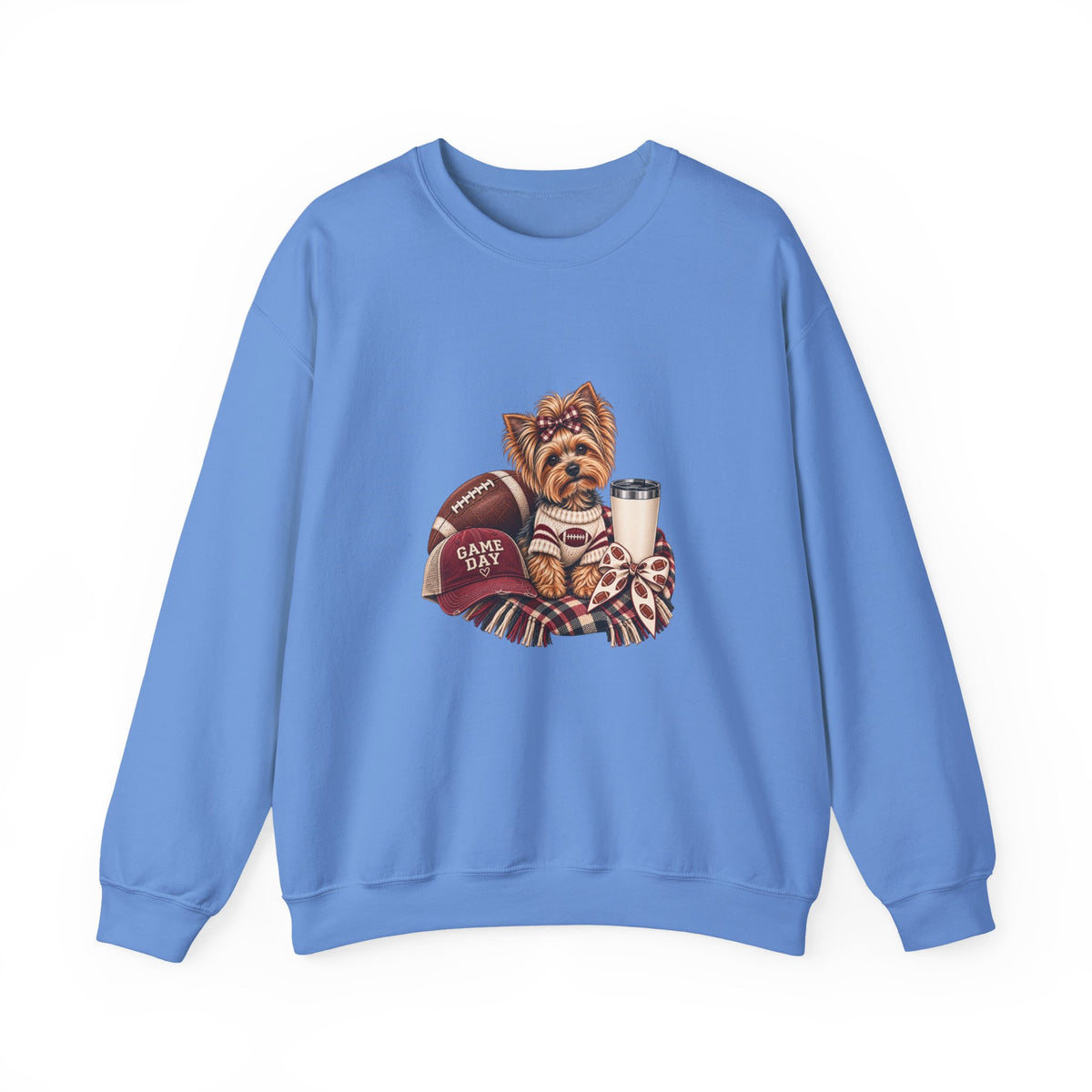 Yorkie Football Crewneck Sweatshirt
