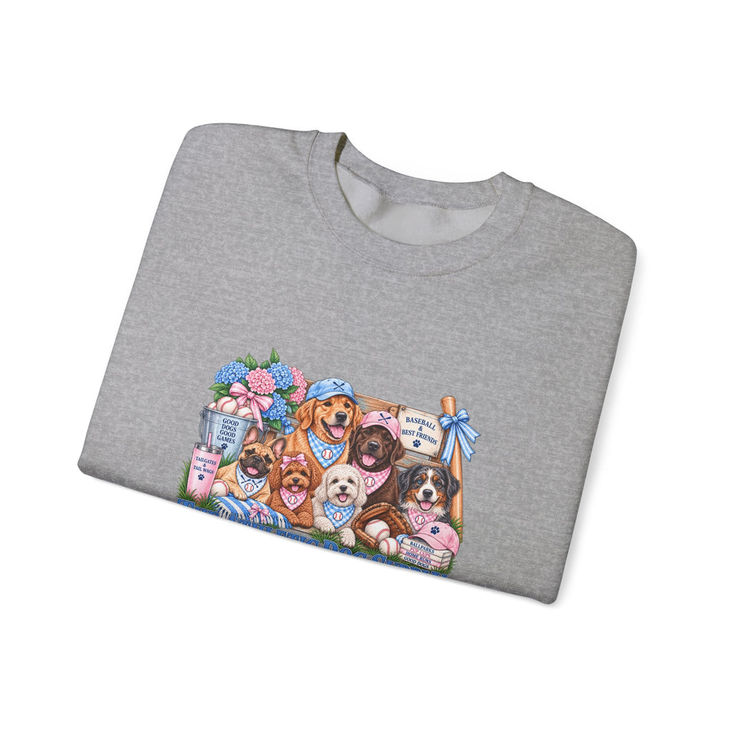 Dog Lover Baseball Crewneck Sweatshirt
