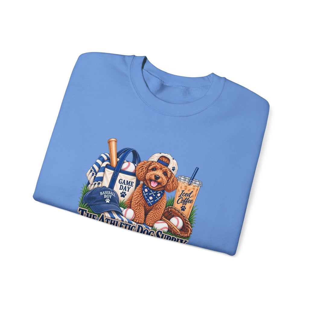 Poodle Baseball Crewneck Sweatshirt