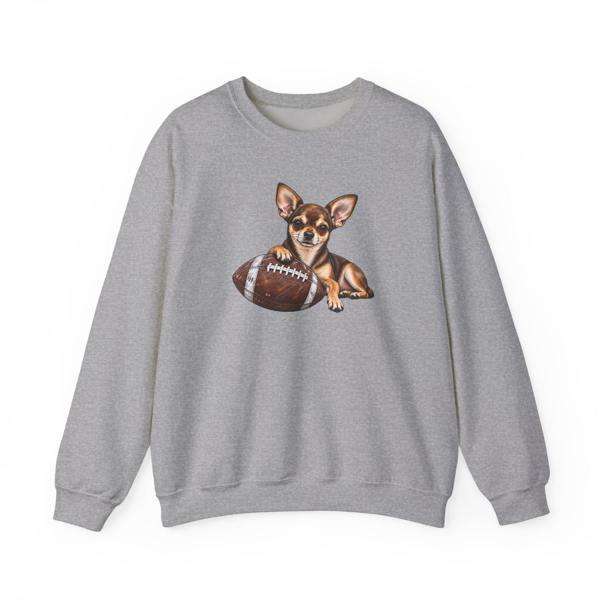 Chihuahua Football Crewneck Sweatshirt