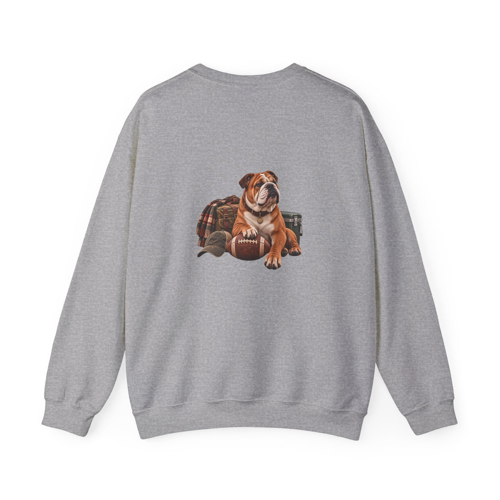 Bulldog Football Crewneck Sweatshirt