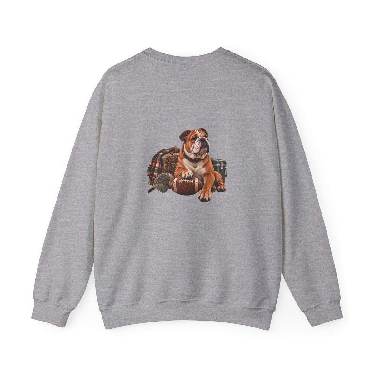 Bulldog Football Crewneck Sweatshirt