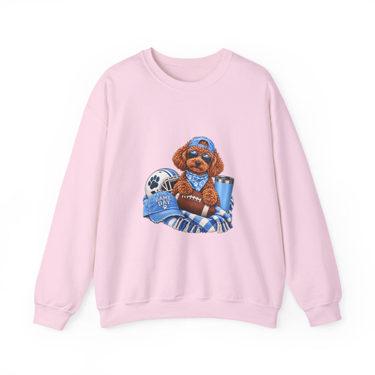 Toy Poodle Football Crewneck Sweatshirt
