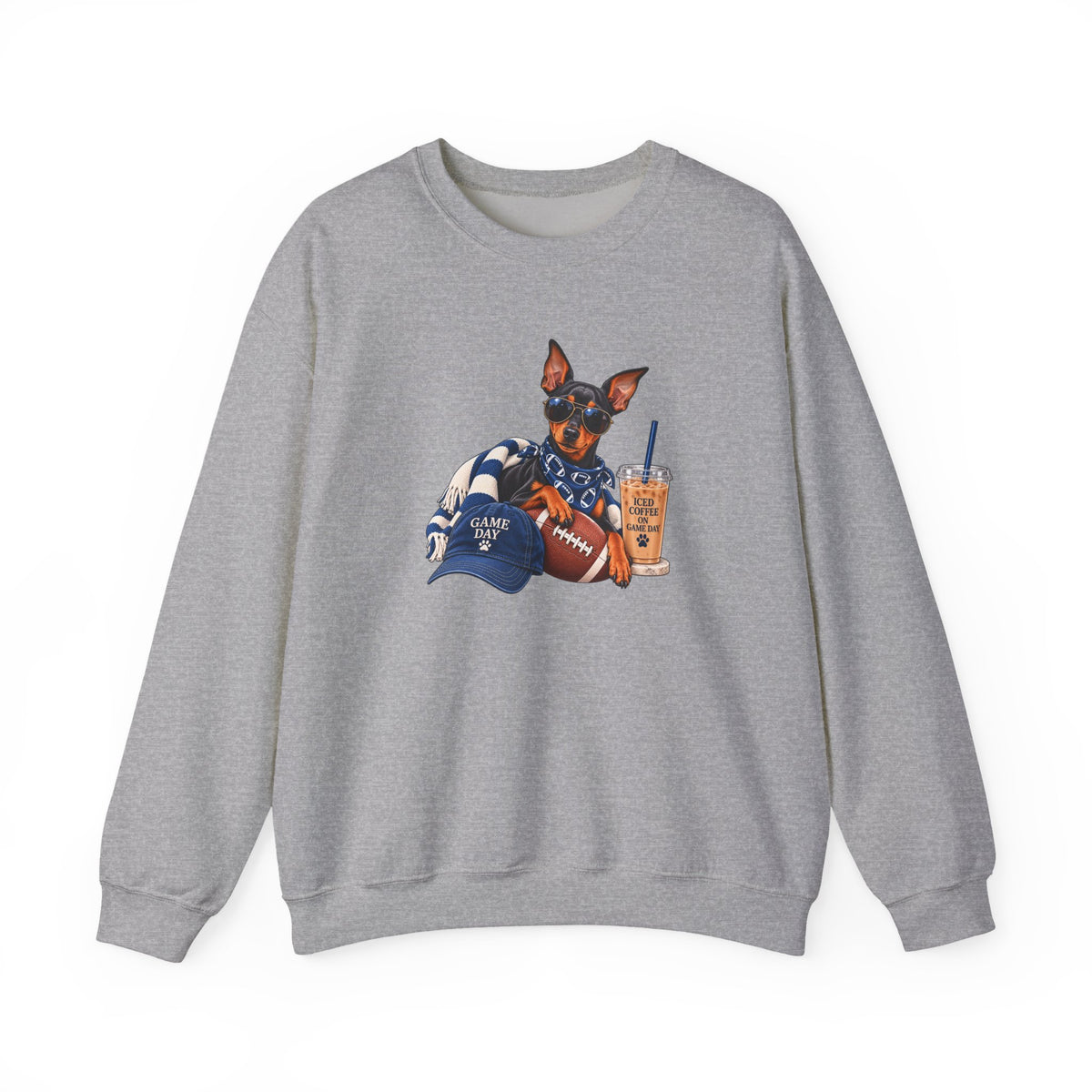 Doberman Football Crewneck Sweatshirt