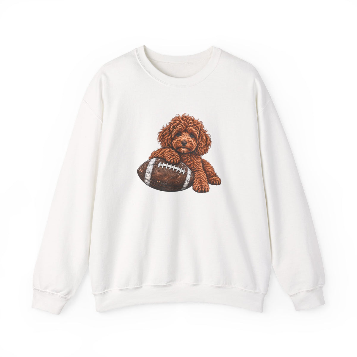 Poodle Football Crewneck Sweatshirt