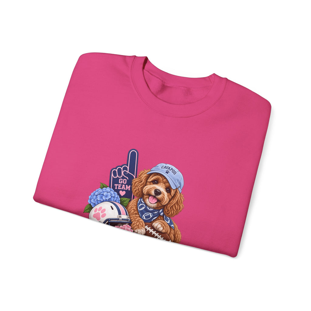 Cavapoo Football Crewneck Sweatshirt