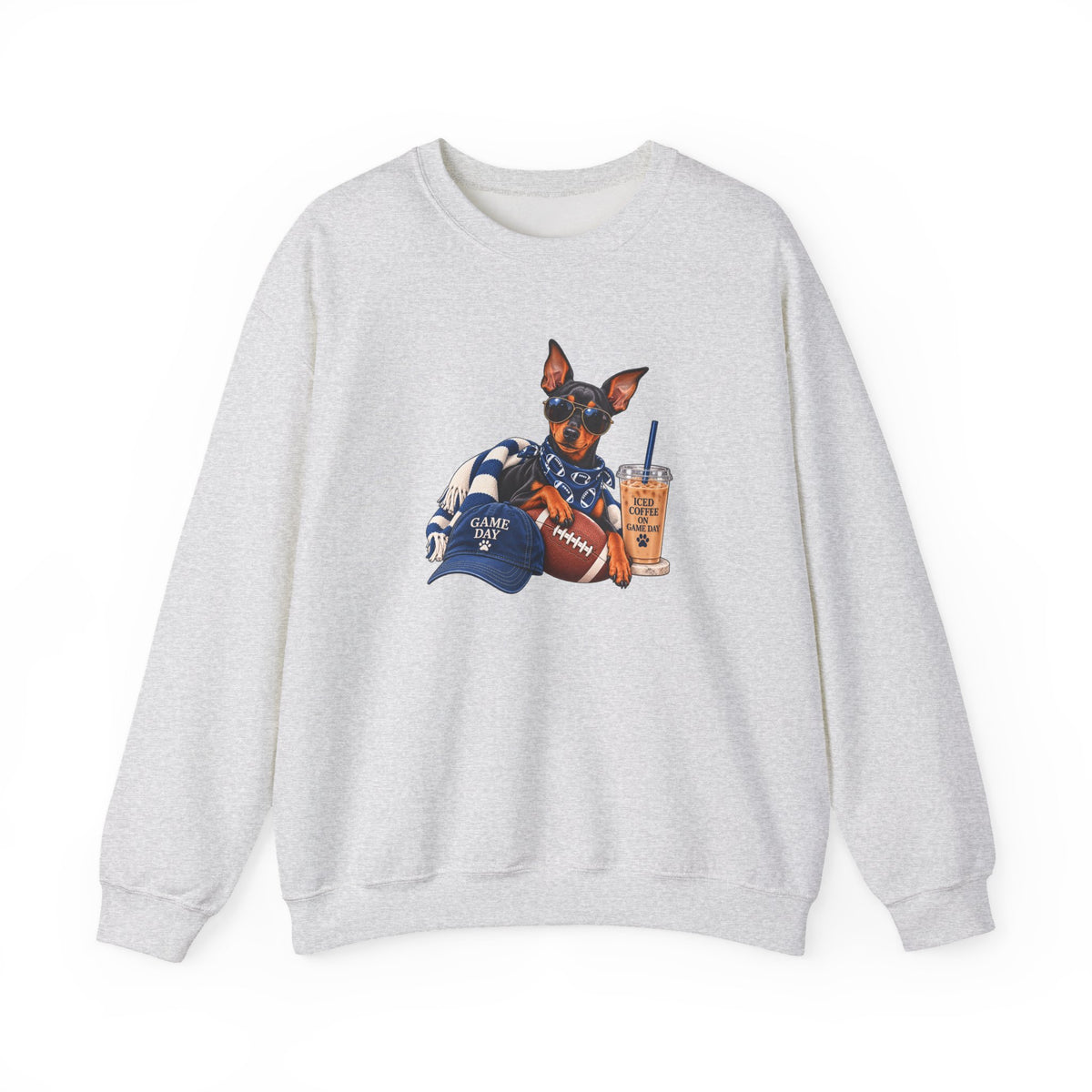 Doberman Football Crewneck Sweatshirt