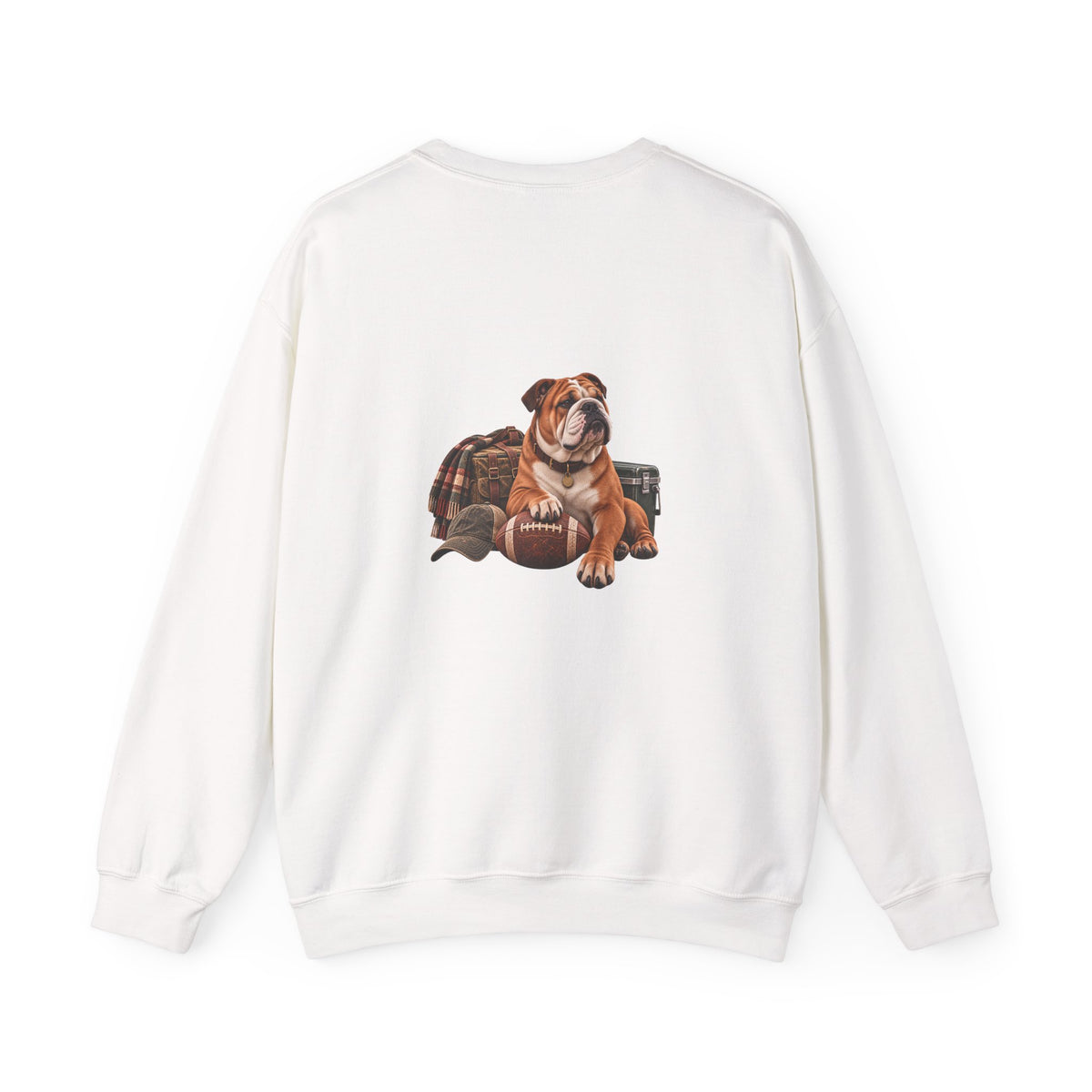Bulldog Football Crewneck Sweatshirt