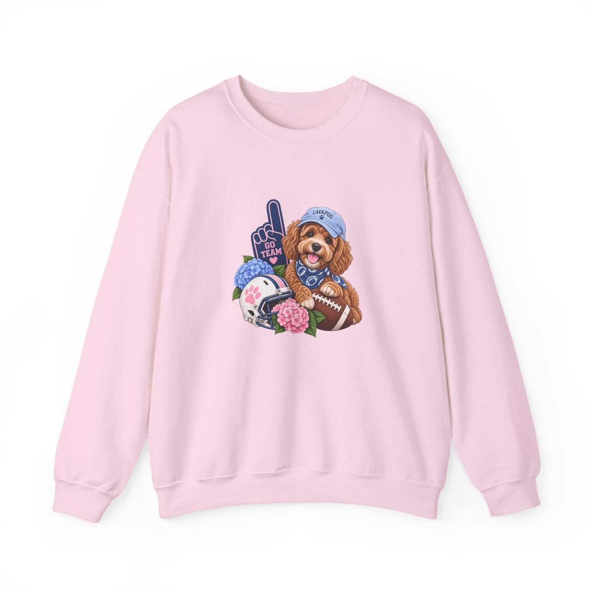 Cavapoo Football Crewneck Sweatshirt