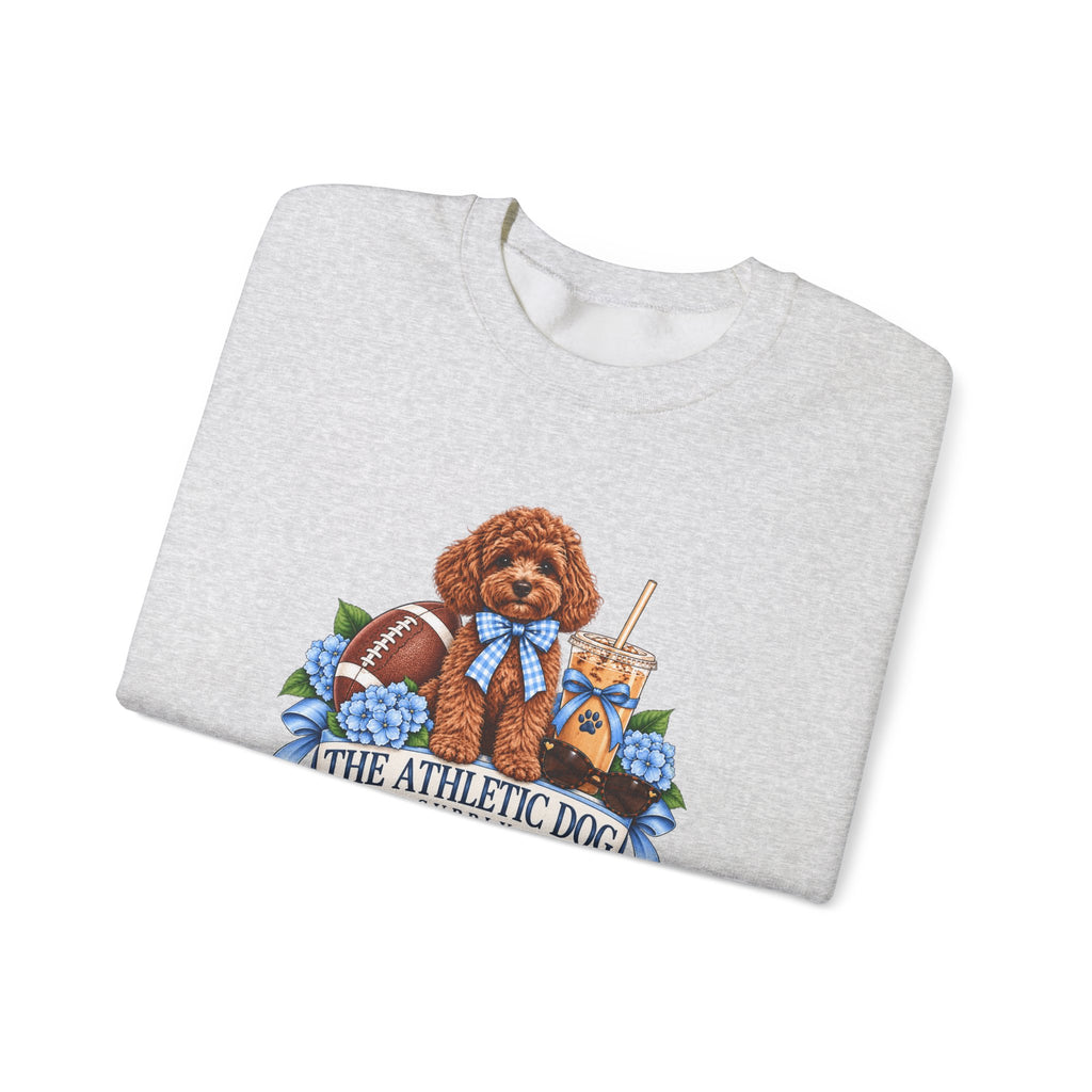 Dog Mom Football Crewneck Sweatshirt
