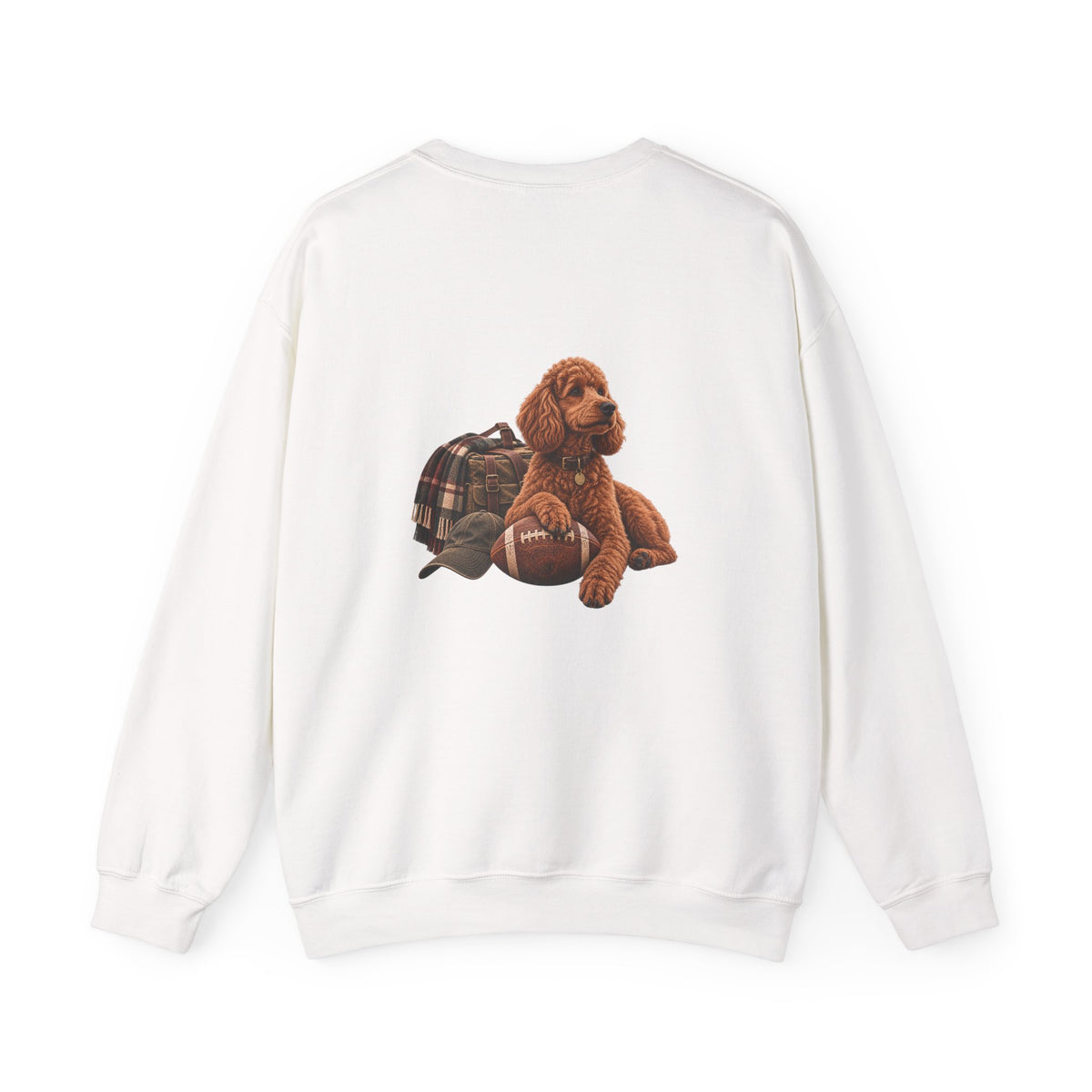 Poodle Football Crewneck Sweatshirt