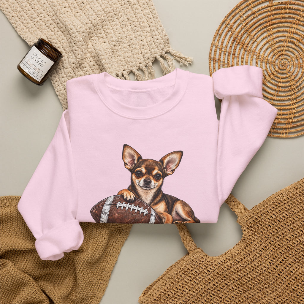 Chihuahua Football Crewneck Sweatshirt