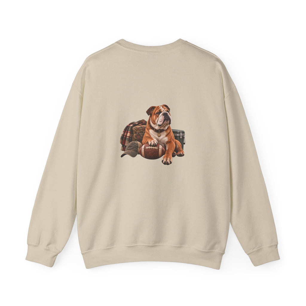 Bulldog Football Crewneck Sweatshirt