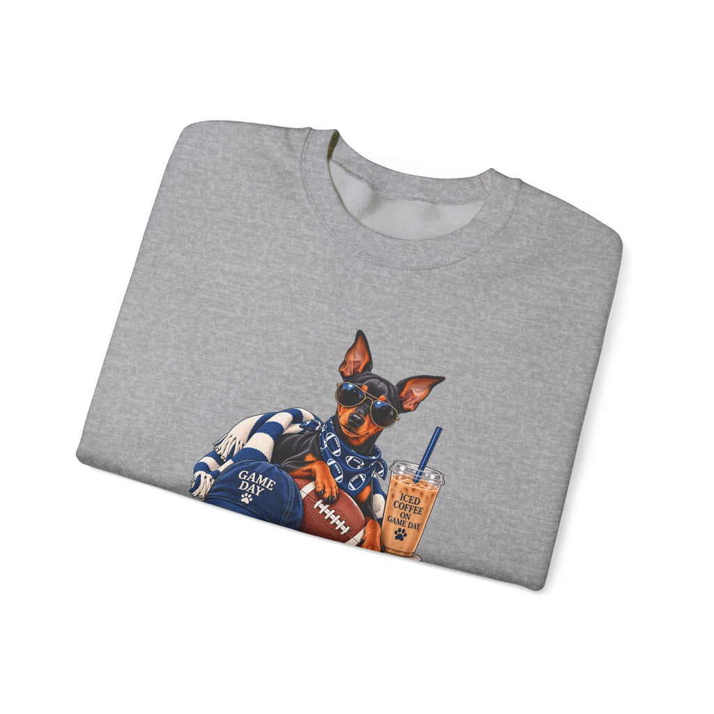 Doberman Football Crewneck Sweatshirt