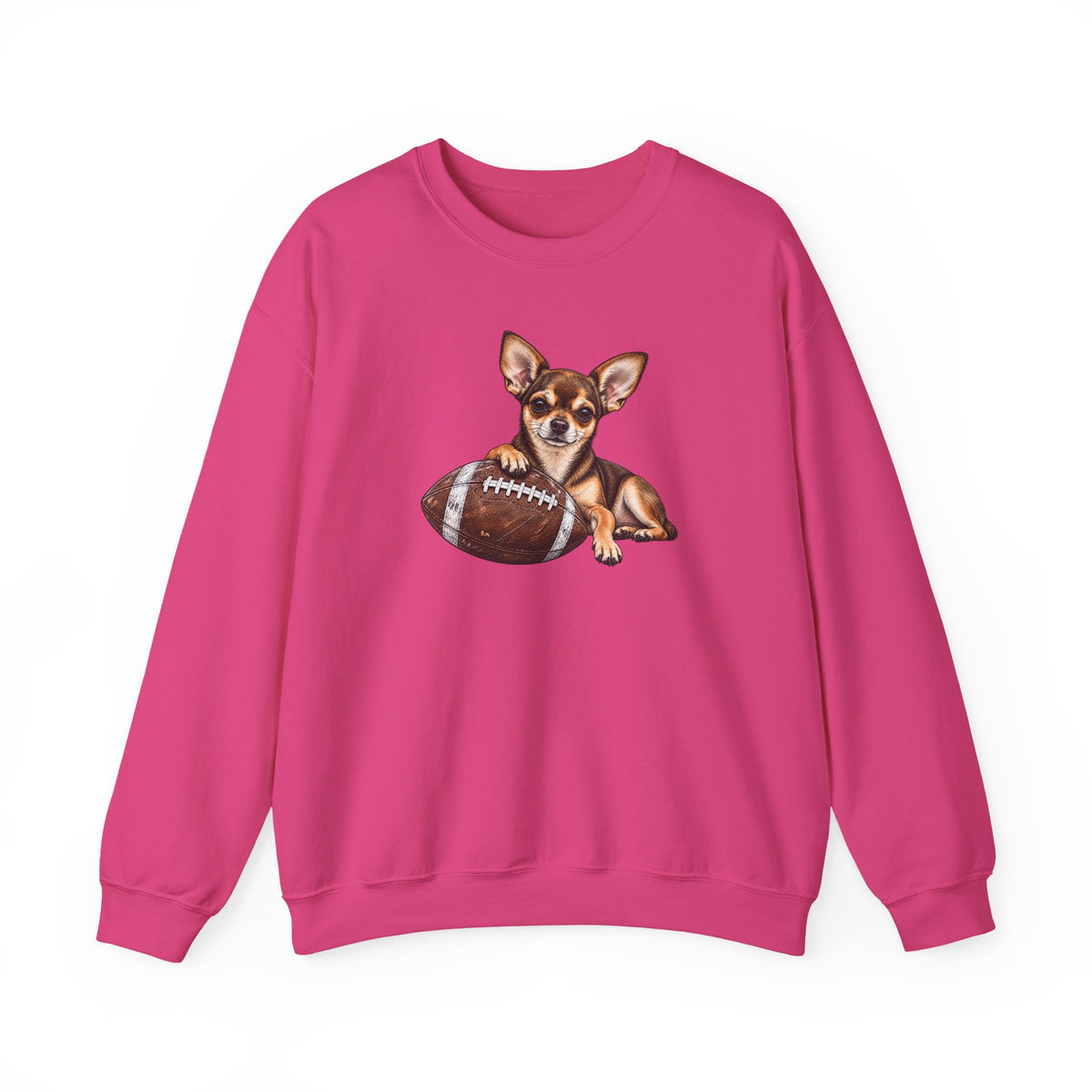 Chihuahua Football Crewneck Sweatshirt
