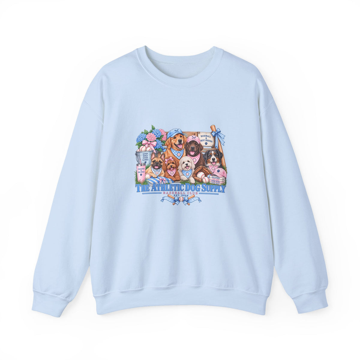 Dog Lover Baseball Crewneck Sweatshirt