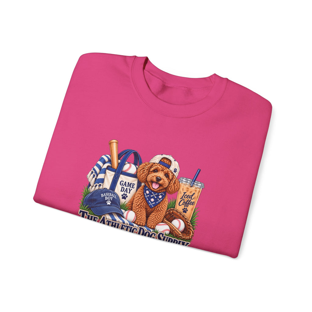 Poodle Baseball Crewneck Sweatshirt