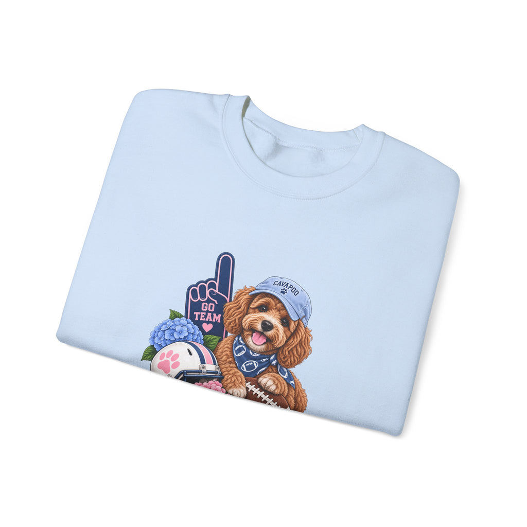 Cavapoo Football Crewneck Sweatshirt