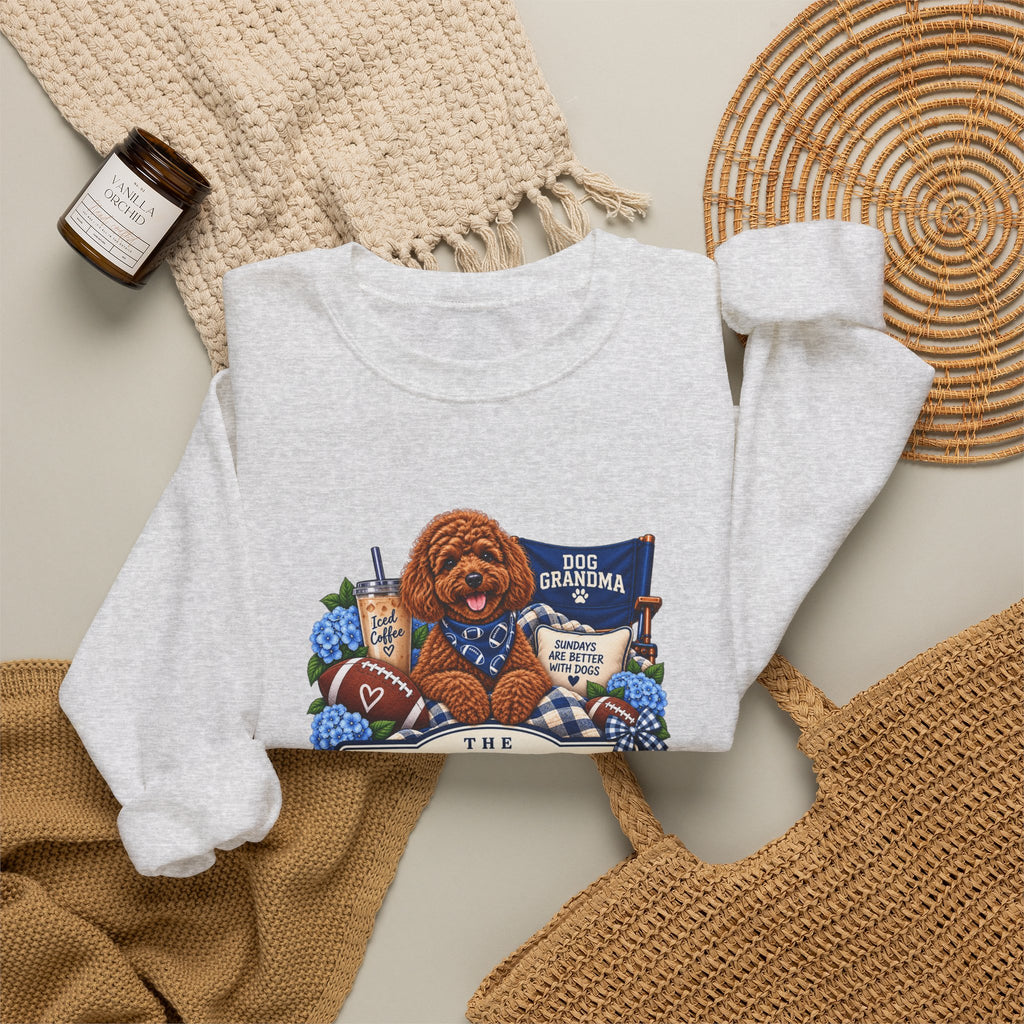 Dog Grandma Football Crewneck Sweatshirt