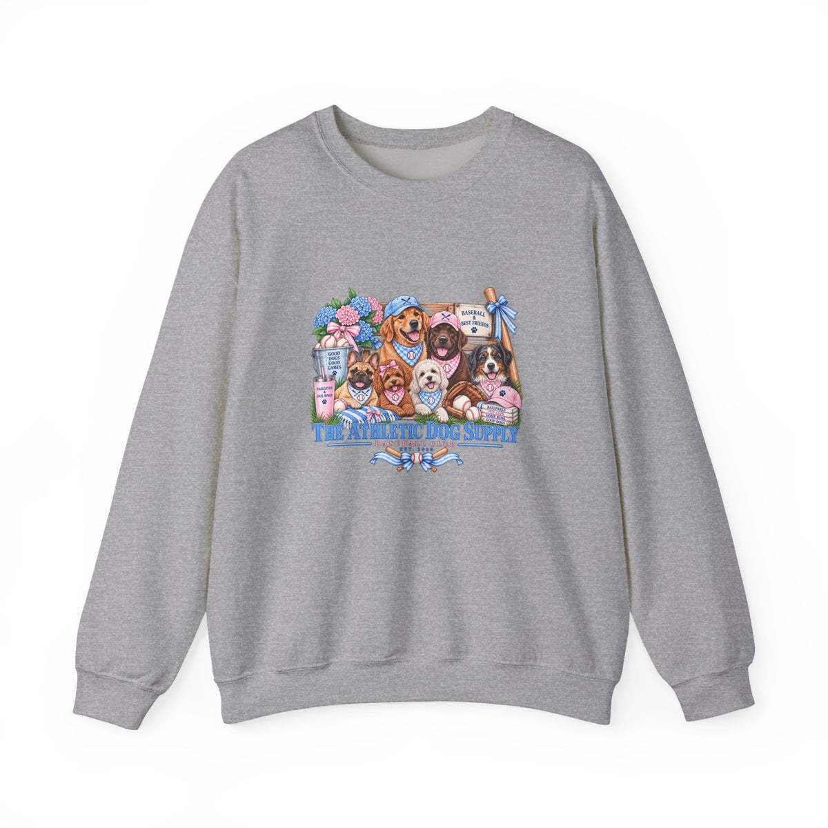 Dog Lover Baseball Crewneck Sweatshirt