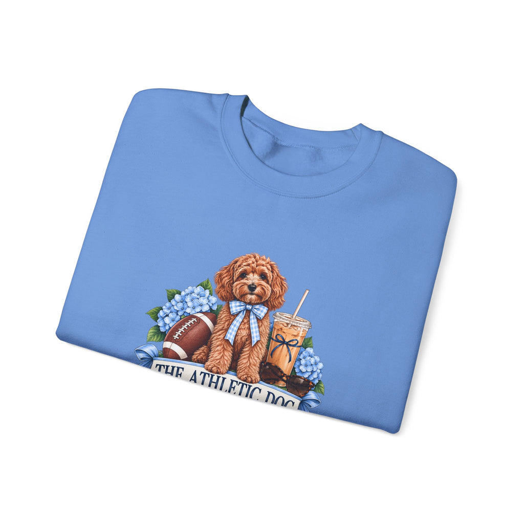 Dog Mom Football Crewneck Sweatshirt